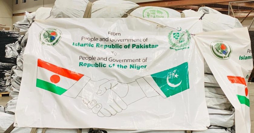 <em>The Second Consignment of Relief Assistance delivered to Niger from Pakistan</em>