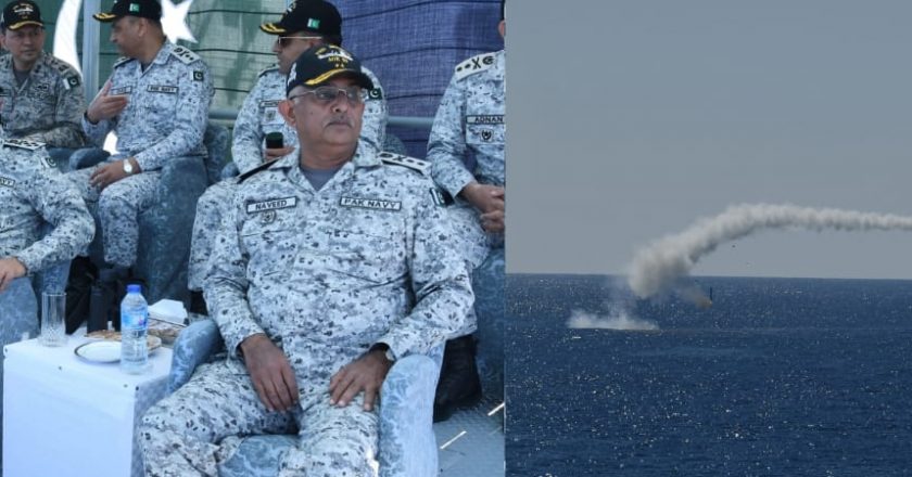 PAKISTAN NAVY CONDUCTS SUCCESSFUL LIVE WEAPONS FIRING IN NORTH ARABIAN SEA