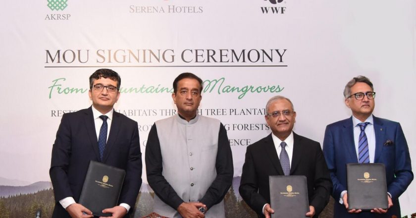 Serena Hotels have inked a Memorandum of Understanding (MoU) with World Wide Fund for Nature–Pakistan (WWF-Pakistan), and the Aga Khan Rural Support Programme