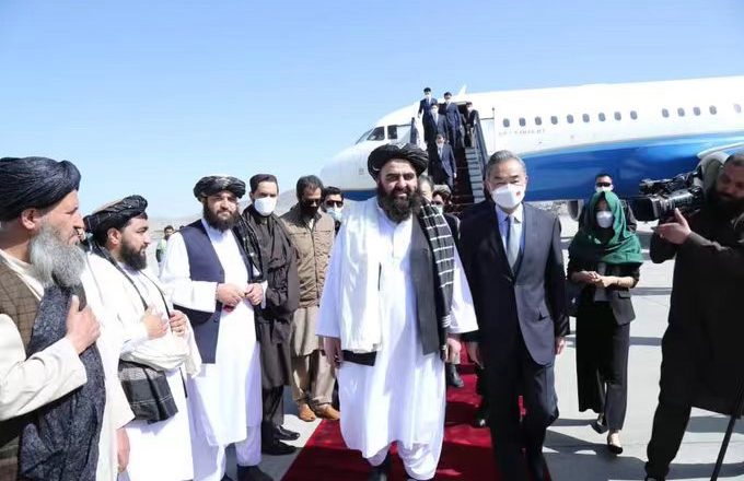 The Chinese Foreign Minister arrived in Kabul