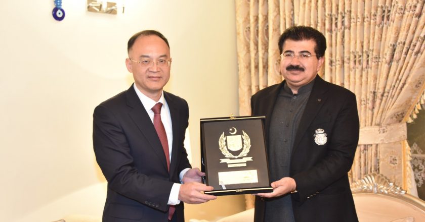 Chairman Senate Muhammad Sadiq Sanjrani gave a farewell dinner in honor of Chinese Ambassador Nong Rong
