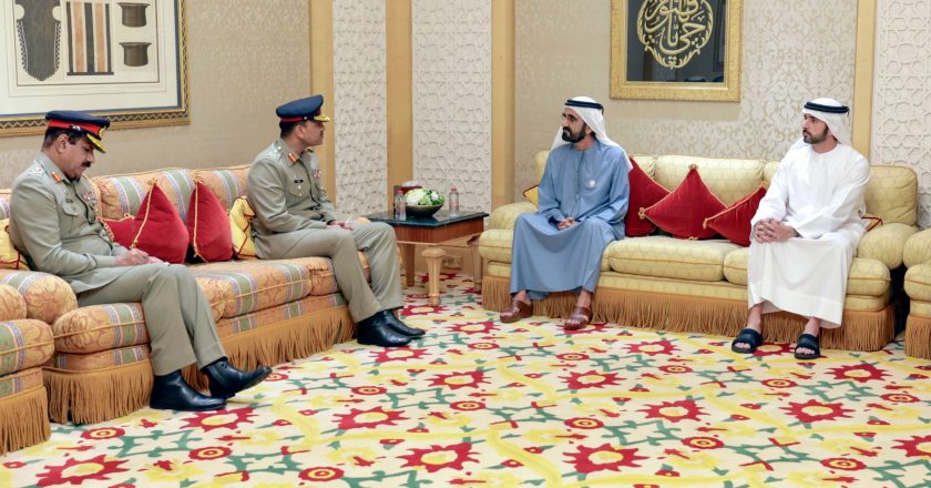 The COAS of the Pakistan Army, General Asim Munir met with the Vice President, Prime Minister HH Sheikh Mohammed bin Rashid Al Maktoum