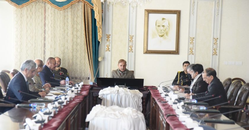 Prime Minister Shehbaz Sharif expressing satisfaction over the COVID-19 situation being under control in Pakistan