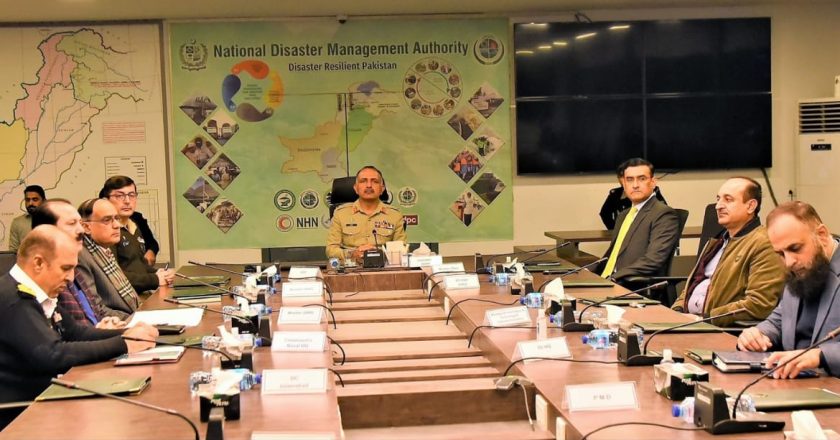 NDMA held National Emergencies Operations Centre (NEOC) session today