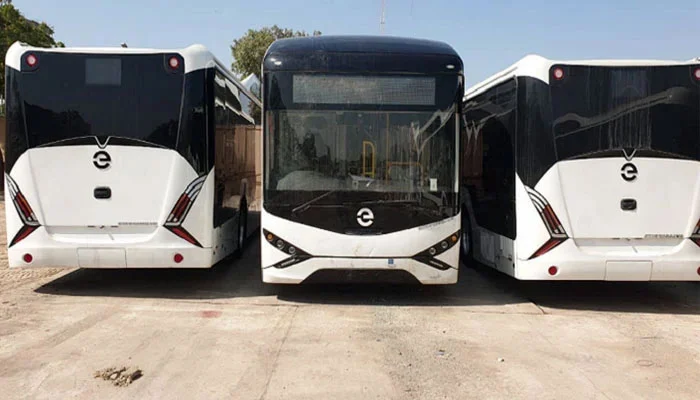 Pakistan’s first electric bus service will start in Karachi from today