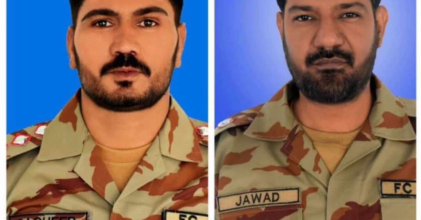 2 x officers (Major Jawad and Captain Sagheer) embraced Shahadat and laid their lives in defence of the motherland