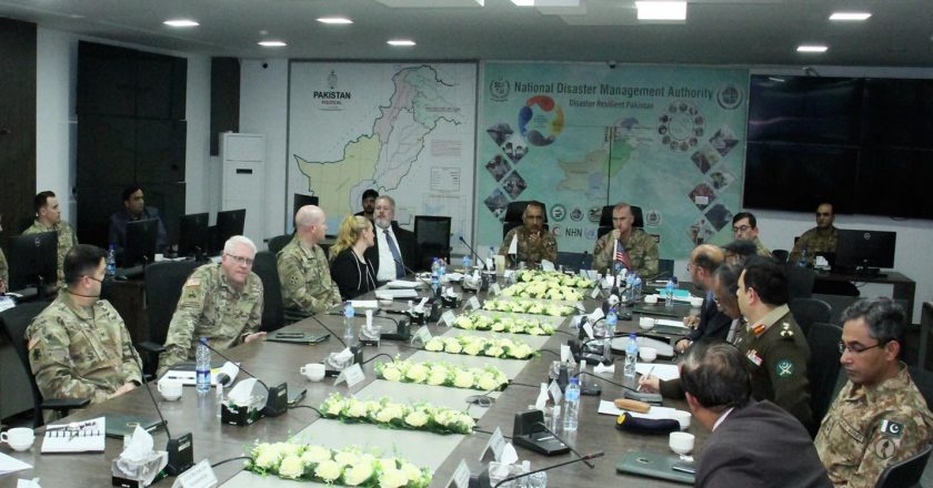 NDMA organized Bilateral Dialogue on Disaster Management with US Army Center