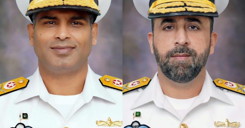 Two Commodores of Pakistan Navy promoted to the rank of Rear Admiral with immediate effect