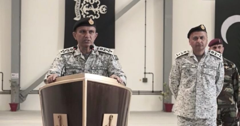 Chief of the Naval Staff Admiral Muhammad Amjad Khan Niazi visited Pakistan Navy installations in Turbat