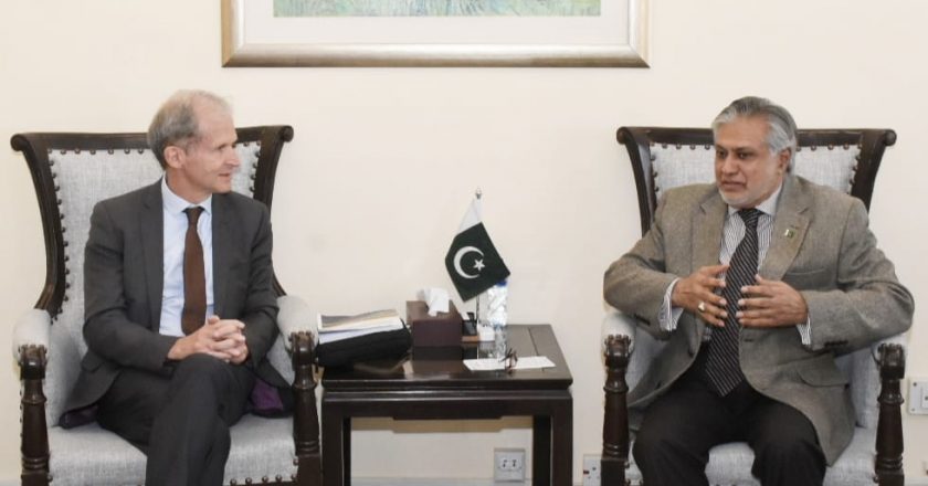 Mr. Erik Berglof, Chief Economist of Asian Infrastructure and Investment Bank (AIIB) called on Federal Minister for Finance and Revenue Senator Mohammad Ishaq Dar