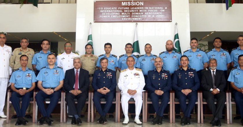 NAVAL STAFF VISITS PAF AIR WAR COLLEGE