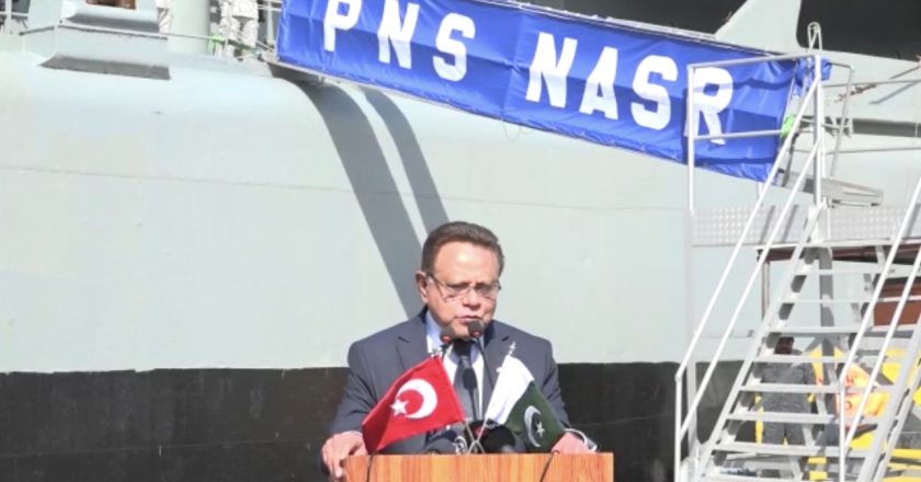 Pak Navy ship PNS Nusramdai has reached the Turkish port of Mersin with cargo