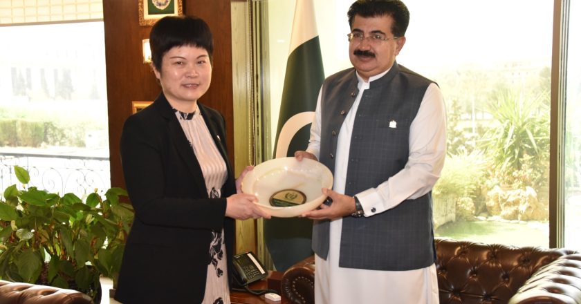 Pakistan and China Reaffirm Their Resolve to Further Boost Bilateral Cooperation in Various Fields: Sanjrani Lauds China role for bringing peace in the region