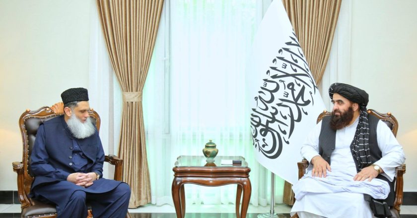 In Kabul, Pakistan’s Affairs Minister Obaidur Rehman Nizamani met Interim Foreign Minister Amir Khan Motaqi, Afghan Foreign Minister