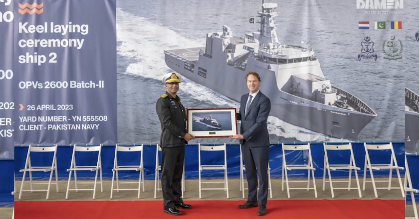 Construction of the second state-of-the-art warship to be developed for Pakistan begins