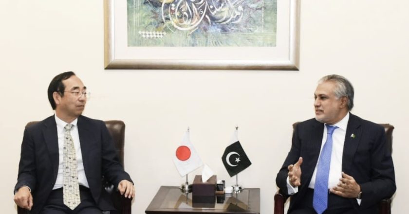 H.E. Mr. Mitsuhiro Wada, Ambassador of Japan called on Federal Minister for Finance and Revenue Senator Mohammad Ishaq Dar