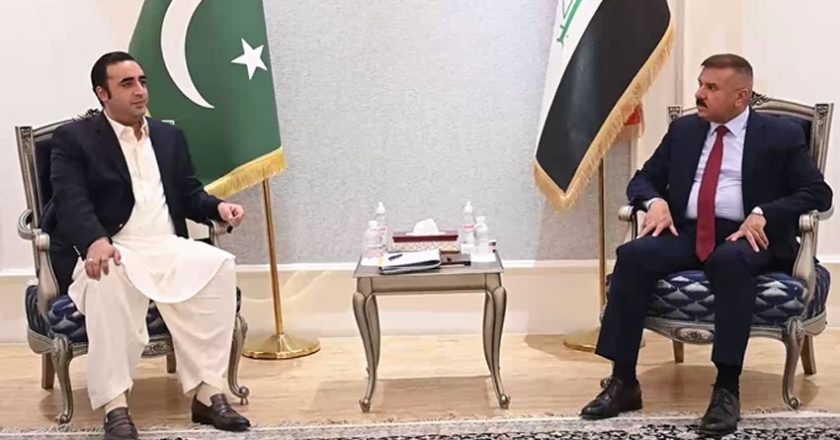 Foreign Minister Bilawal Bhutto Zardari’s meeting with Iraqi Interior Minister Abdul Mir al-Shammari in Baghdad
