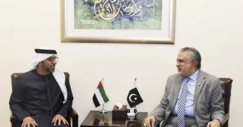 H.E. Mr. Hamad Obaid Ibrahim Salim Al-Zaabi, Ambassador of the United Arab Emirates called on the Federal Minister for Finance & Revenue