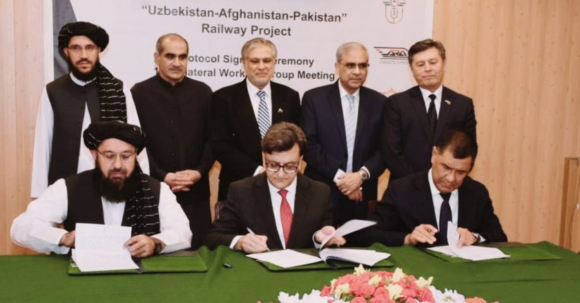 Uzbekistan, Afghanistan and Pakistan signed joint protocol of (UAP) railway project