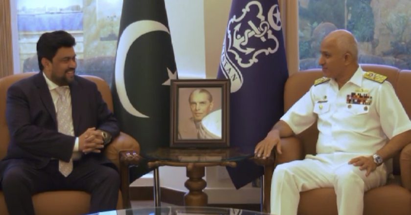 Sindh Governor Kamran Tesori’s visit to Naval Headquarters Islamabad