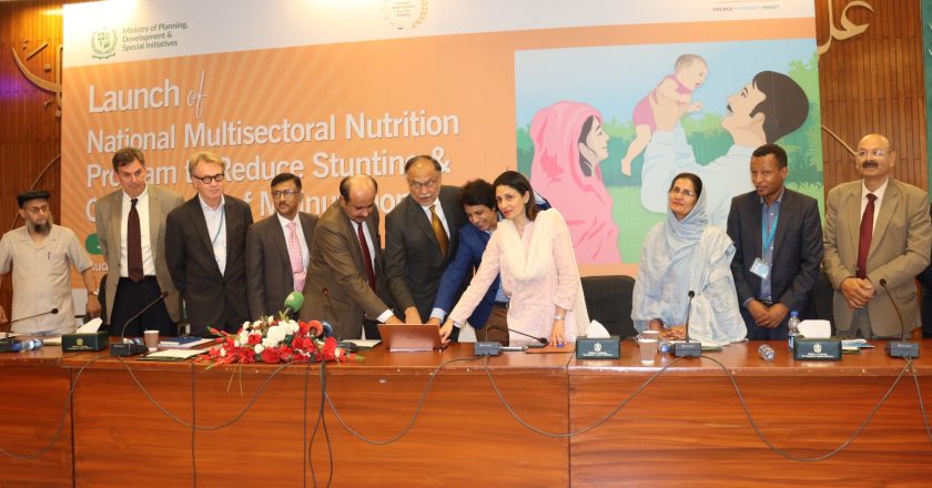 Planning Minister Ahsan Iqbal launches “National Multisectoral Nutrition to Reduce Stunting & Other Forms of Malnutrition”