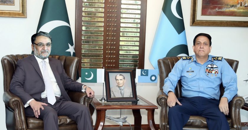 CARETAKER DEFENCE MINISTER COMMENDS PAKISTAN AIR FORCE’S COMMITMENT TO NATIONAL SECURITY AND MODERNIZATION EFFORTS