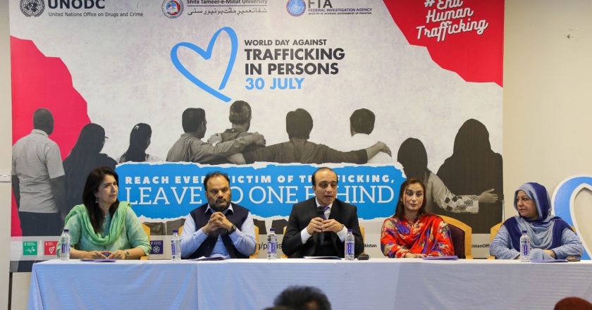 UNODC and FIA Commemorate World Day Against Trafficking in Persons with Shifa Tameer-e-Millat University Islamabad