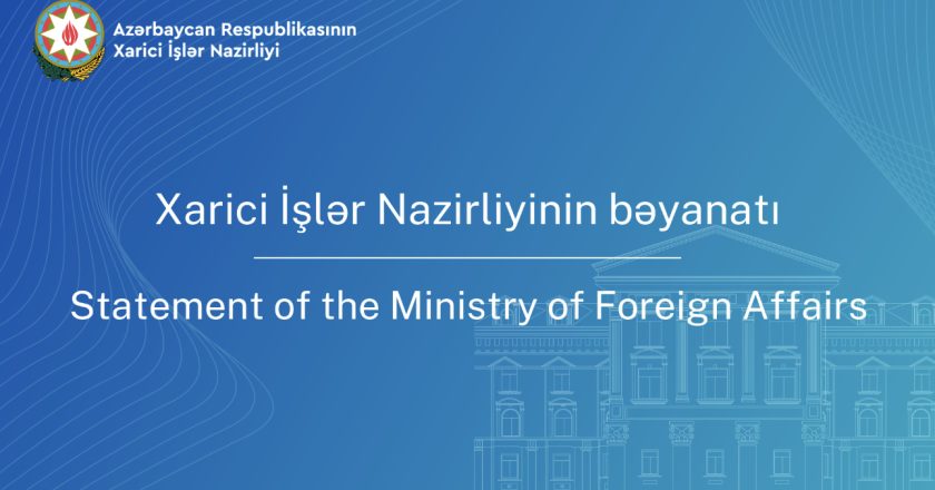 Azerbaijan statement of Ministry of Foreign Affairs