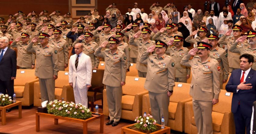 Muhammad Shehbaz Sharif, the honourable Prime Minister of Pakistan, visited GHQ on his farewell visit