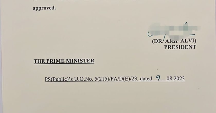 President Arif Alvi dissolved the National Assembly on the advice of Prime Minister Shehbaz Sharif