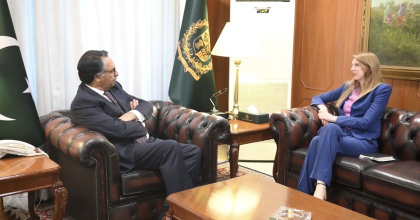 Jane Marriott, the British High Commissioner to Pakistan, met with Caretaker Foreign Minister Jalil Abbas Jilani