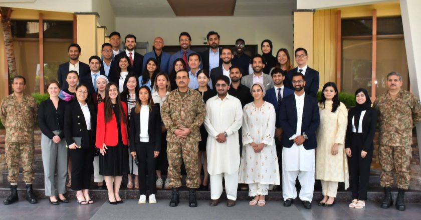 A group of 38 students from Harvard University, USA hailing from 9 different countries met General Syed Asim Munir