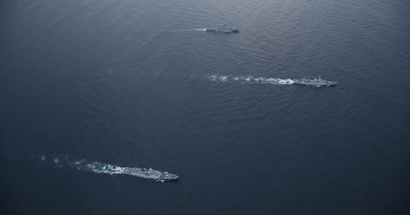 Pakistan Navy and British Royal Navy conduct joint naval exercise White Star in the Arabian Sea