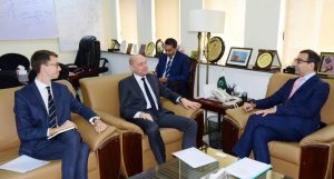 Ambassador of Denmark H.E. Jakob Linulf held a meeting with Minister of Energy Mr. Muhammed Ali at Power Division