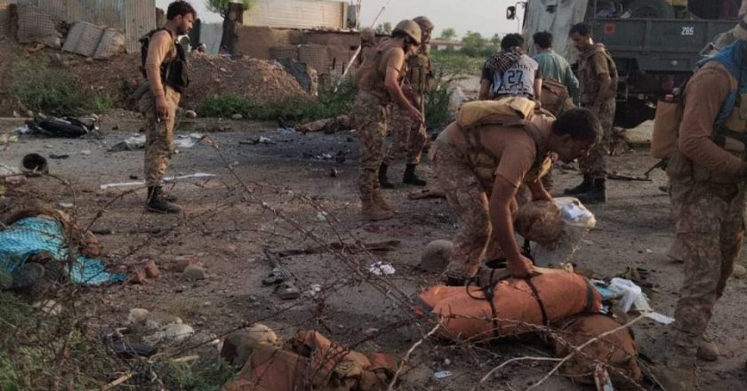 Nine soldiers martyred  in general area Jani Khel, Bannu District