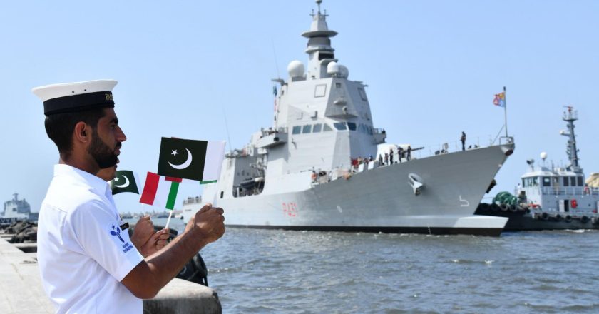 ITALIAN NAVY SHIP VISITS PAKISTAN & CONDUCTS SEA EXERCISE