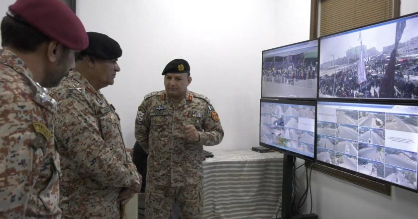 DG Rangers (Sindh) Major General Azhar Waqas reviewed the security arrangements in Karachi