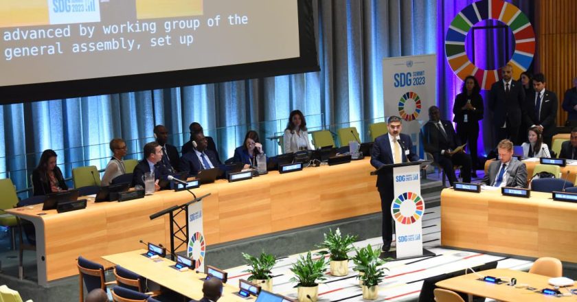 Caretaker Prime Minister at the SDG Summit Leaders Dialogue 6, “Mobilizing finance and investments and the means of implementation for SDG achievement”