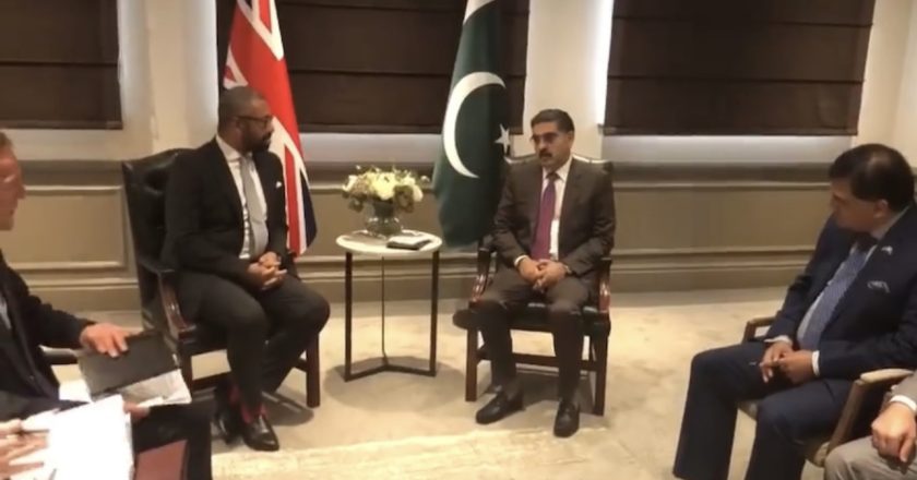 UK’s Foreign Secretary Rt. Hon. James Cleverly calls on Prime Minister Anwaar-ul-Haq Kakar in London