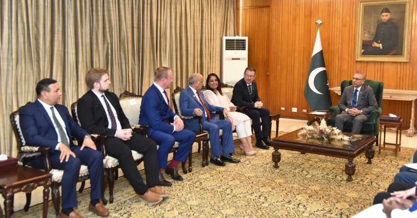 President and British delegation meeting for stopping human rights abuses in Kashmir