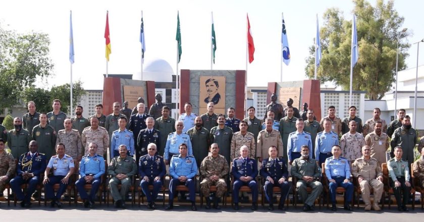 General Syed Asim Munir, NI (M) Chief of Army Staff (COAS), visited an operational air base of Pakistan Air Force to witness the on-going aerial exercise Indus Shield-2023