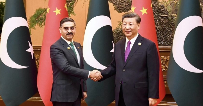 Caretaker Prime Minister’s Meeting with President Xi Jinping