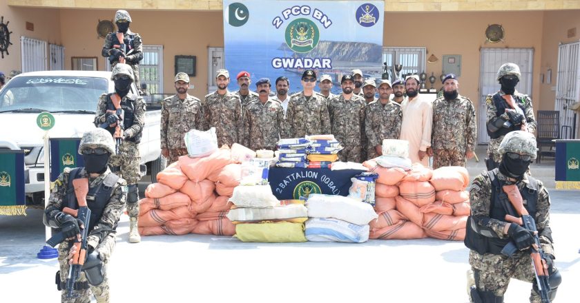Pakistan Coast Guards operation recovers large quantity of drugs