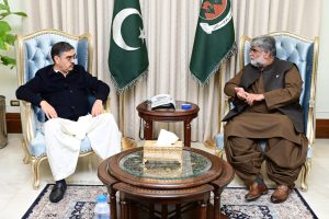 Caretaker Chief Minister Balochistan Sardar Ali Mardan Khan Domki met with Caretaker Prime Minister Anwarul Haq Kakar