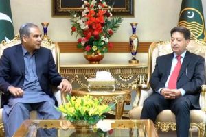 Caretaker Chief Minister of Punjab met with Chief Election Commissioner Sikandar Sultan Raja