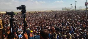 Thousands of people protested in district Chaman, Balochistan