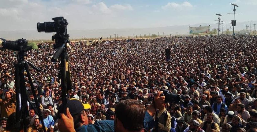 Thousands of people protested in district Chaman, Balochistan