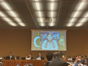 Minister for Finance, Revenue, & Economic Affairs, Dr. Shamshad Akthar addressed the UNCTAD conference