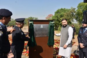 Caretaker Federal Minister for Interior Sarfraz Ahmed Bugti inaugurating the newly built Islamabad Traffic Police Headquarters