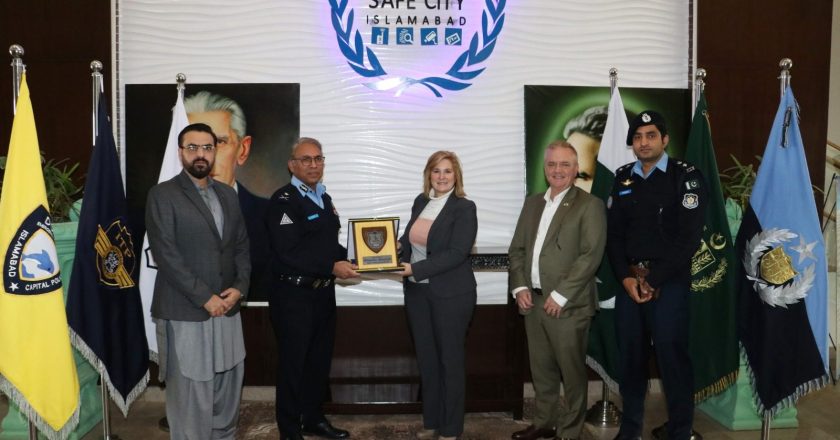 ICCPO visited Safe City Islamabad and Police Service Center along with Director of Bureau of International Narcotics and Law Enforcement and delegation